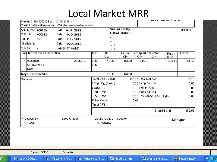 Local Market MRR 