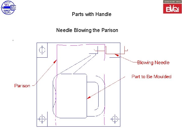 Parts with Handle Needle Blowing the Parison 