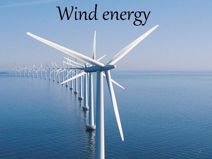 Wind energy 2 