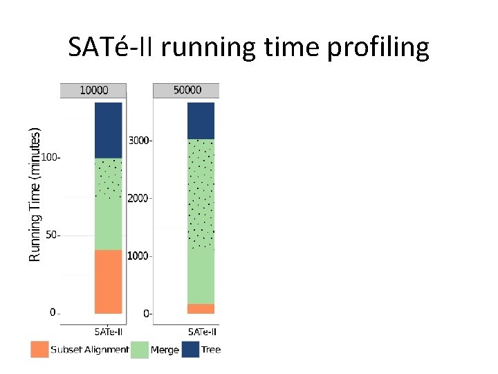 SATé-II running time profiling 