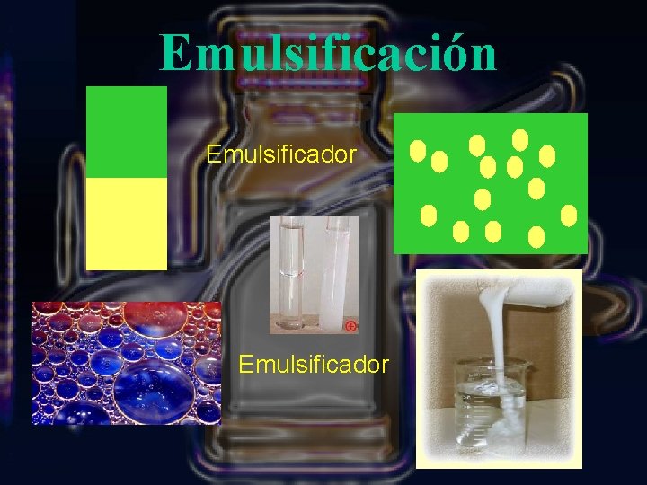Emulsificación Emulsificador 