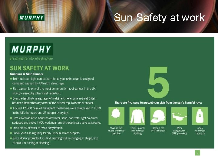 Sun Safety at work 2 