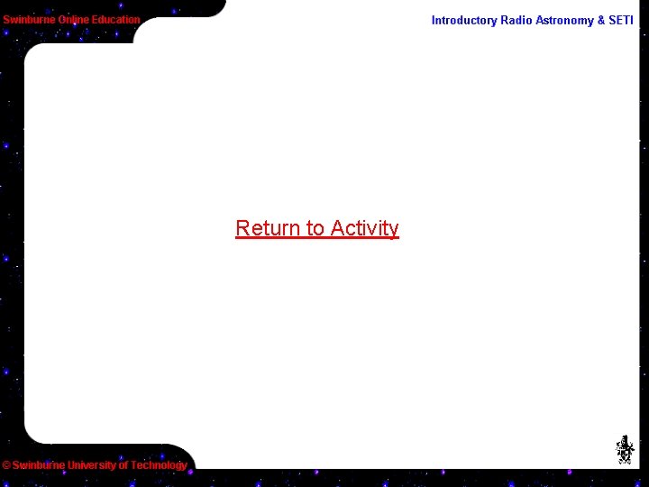 Return to Activity 