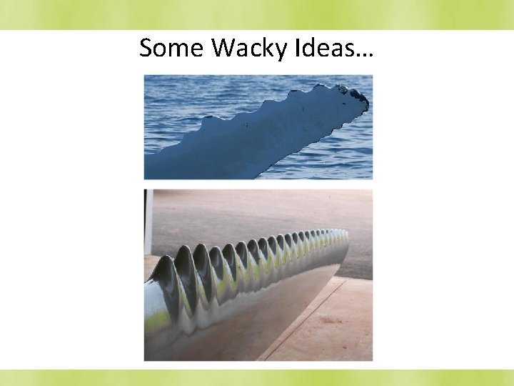 Some Wacky Ideas… 