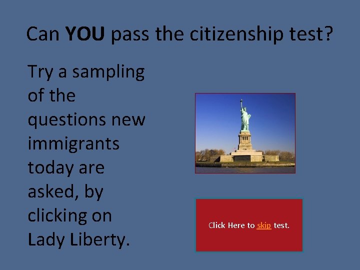 Can YOU pass the citizenship test? Try a sampling of the questions new immigrants
