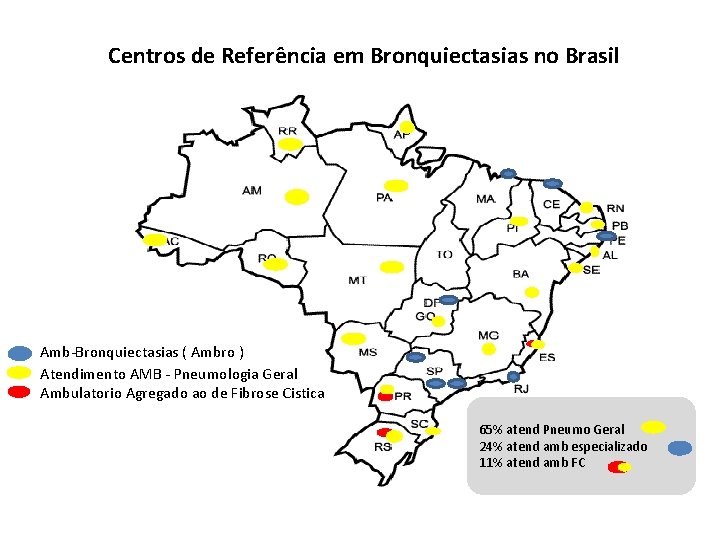 Centros de Referência em Bronquiectasias no Brasil Amb-Bronquiectasias ( Ambro ) Atendimento AMB -