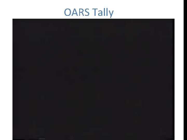 OARS Tally 