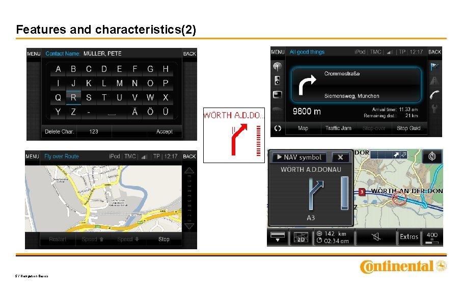 Features and characteristics(2) 5 / Navigation Basics 