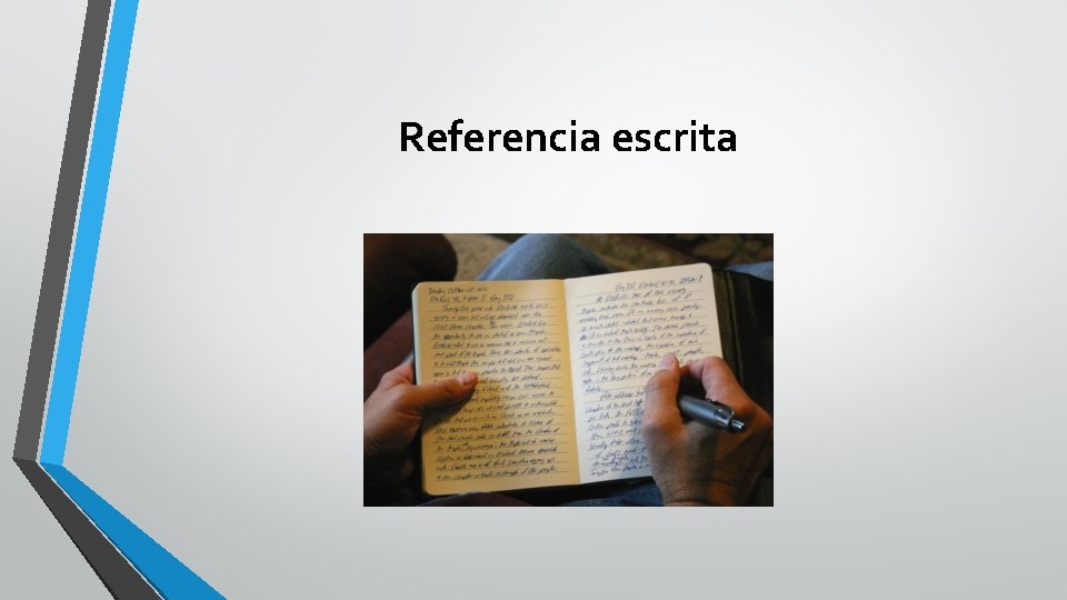 Referencia escrita 
