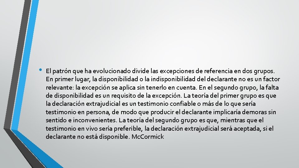  • El patrón que ha evolucionado divide las excepciones de referencia en dos