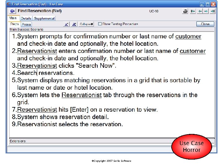 ©Copyright 2007 Serlio Software 