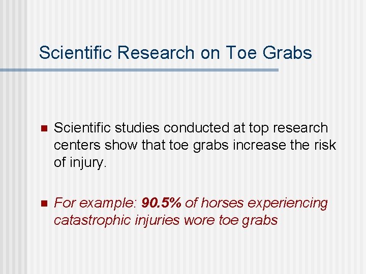 Scientific Research on Toe Grabs n Scientific studies conducted at top research centers show