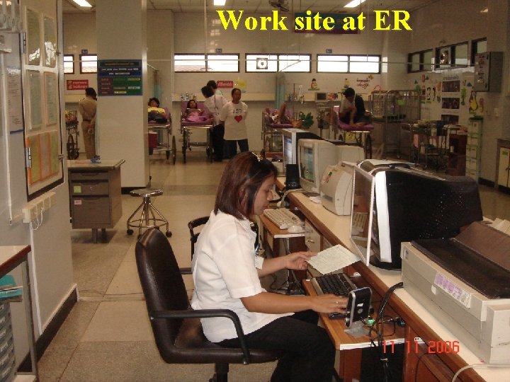 Work site at ER 