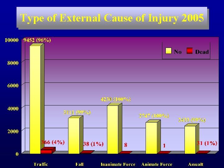 Type of External Cause of Injury 2005 