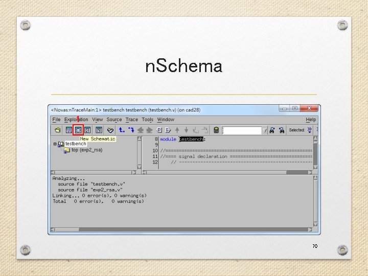 n. Schema 1 70 