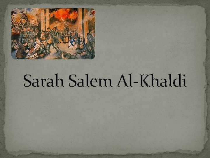 Sarah Salem Al-Khaldi 