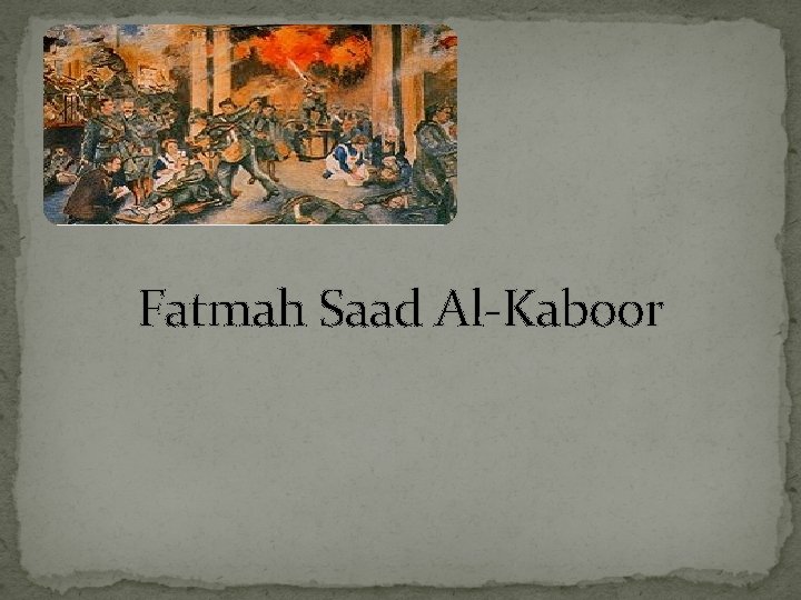 Fatmah Saad Al-Kaboor 