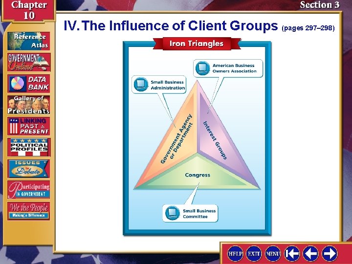 IV. The Influence of Client Groups (pages 297– 298) 