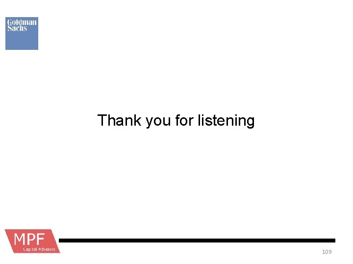 Thank you for listening 109 