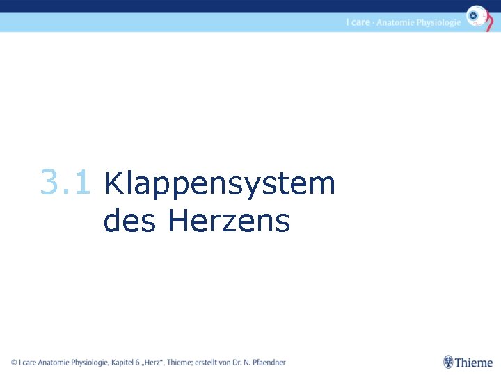 3. 1 Klappensystem des Herzens 