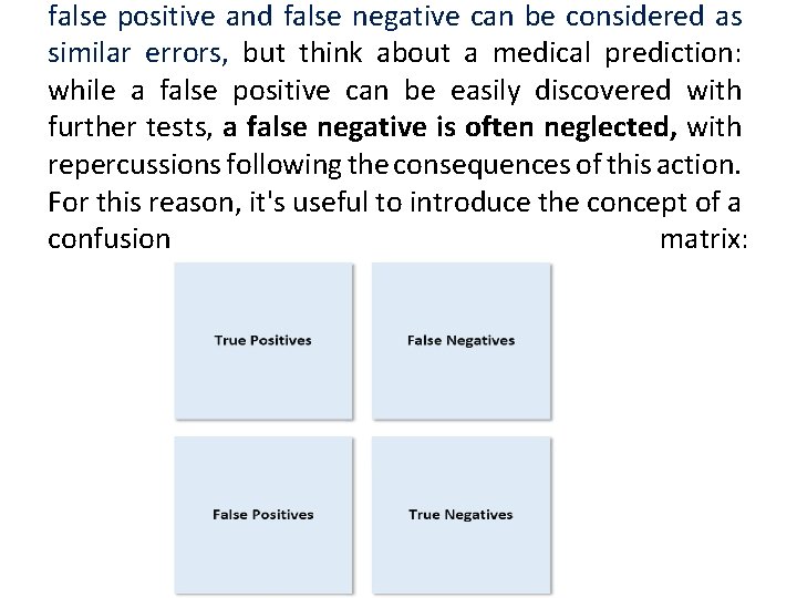 false positive and false negative can be considered as similar errors, but think about