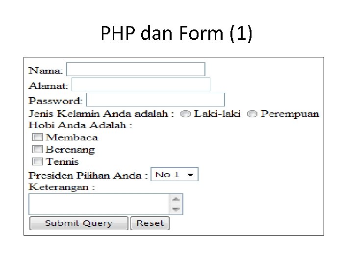 PHP dan Form (1) 