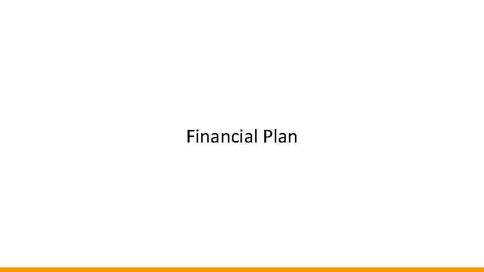 Financial Plan 