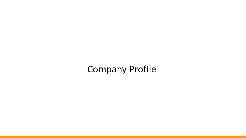 Company Profile 