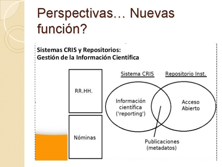 Perspectivas… Nuevas función? 