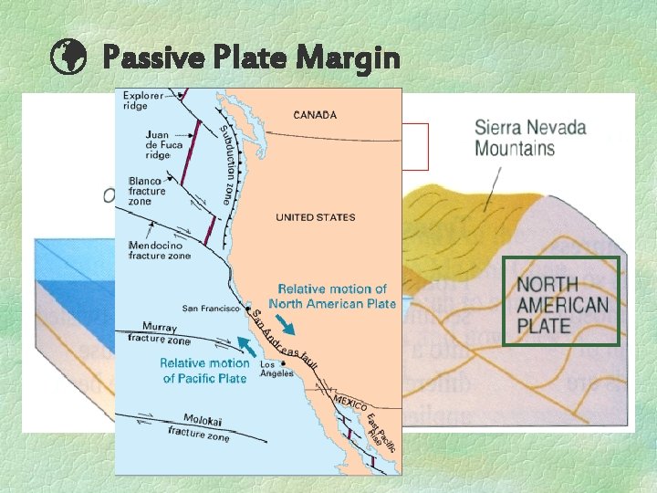  Passive Plate Margin San Andrea’s Fault 