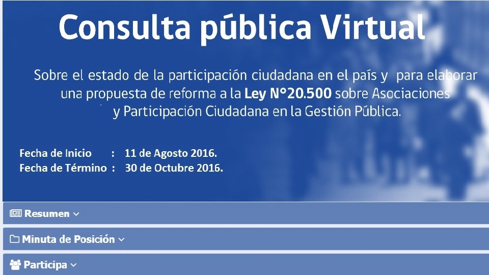 CONSEJO NACIONAL DE PARTICIPACION CIUDADANA Y FORTALECIMIENTO DE LA SOCIEDAD CIVIL 