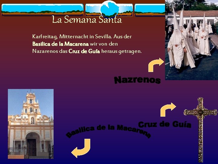 La Semana Santa Karfreitag, Mitternacht in Sevilla. Aus der Basilica de la Macarena wir