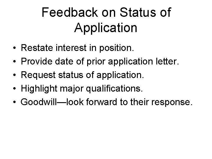 Guidelines for Writing Job Application Letters Guidelines for