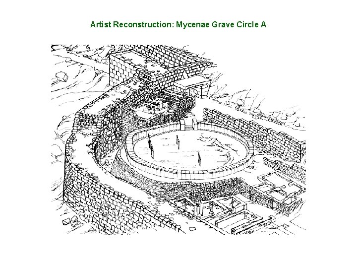 Artist Reconstruction: Mycenae Grave Circle A 