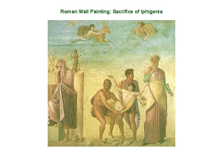 Roman Wall Painting: Sacrifice of Iphigenia 