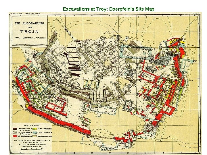 Excavations at Troy: Doerpfeld's Site Map 