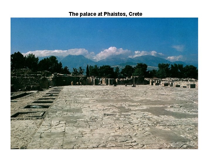 The palace at Phaistos, Crete 