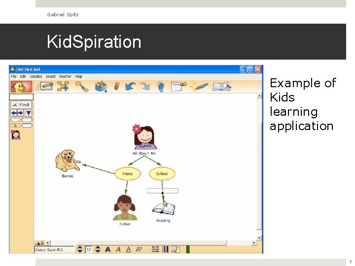 Gabriel Spitz Kid. Spiration Example of Kids learning application 7 