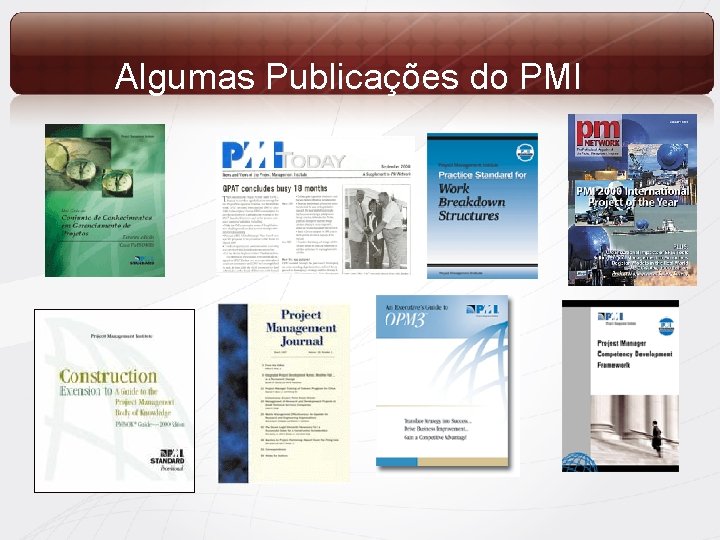 Algumas Publicações do PMI 