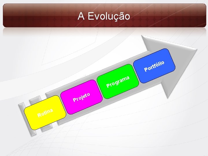 A Evolução lio tfó r o P a m gra Pro to je Pro