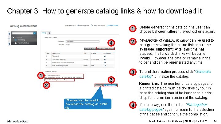 Chapter 3: How to generate catalog links & how to download it 4 1