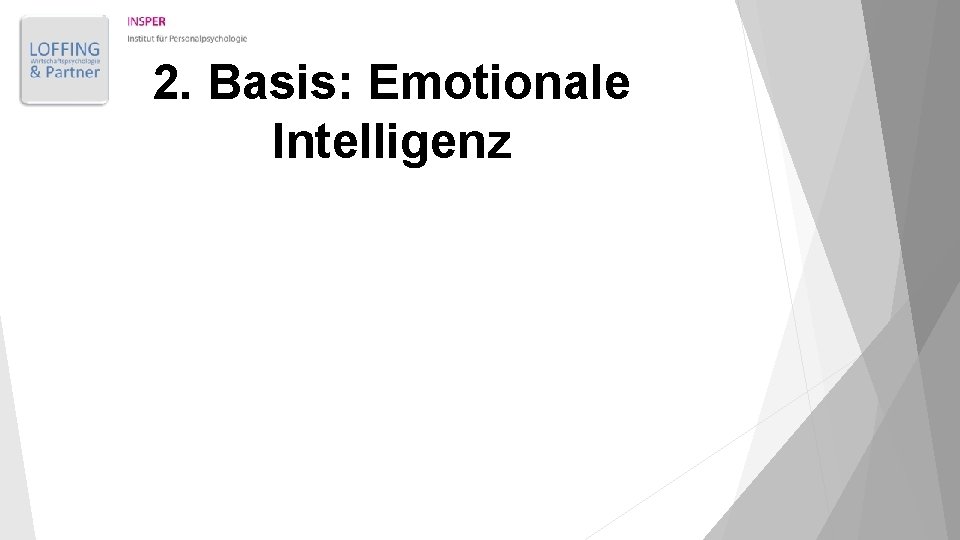 2. Basis: Emotionale Intelligenz 