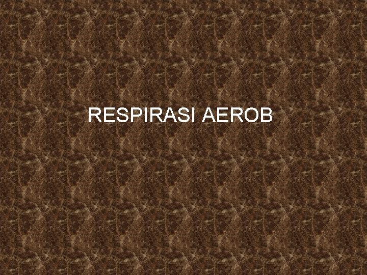 RESPIRASI AEROB 