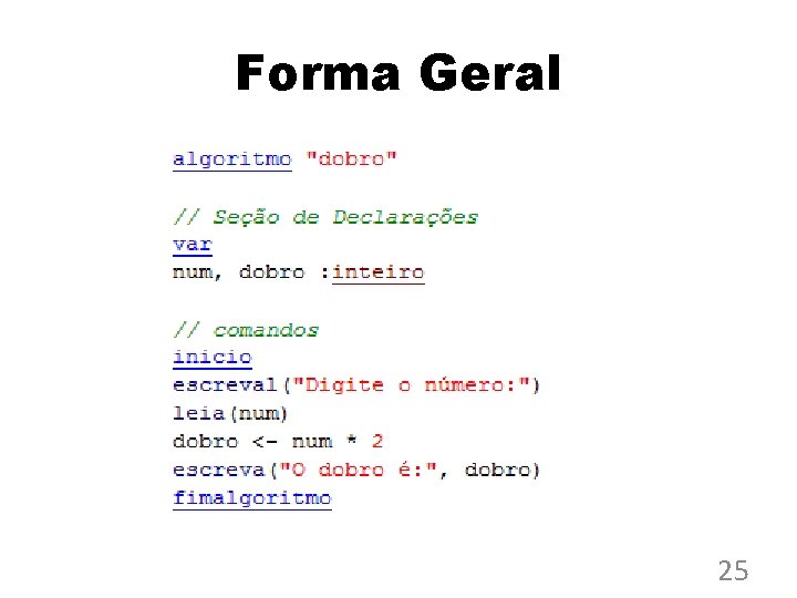 Forma Geral 25 