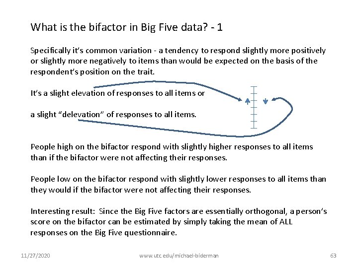 What is the bifactor in Big Five data? - 1 Specifically it’s common variation