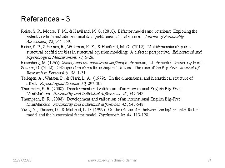 References - 3 Reise, S. P. , Moore, T. M. , & Haviland, M.