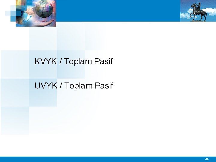 KVYK / Toplam Pasif UVYK / Toplam Pasif 44 