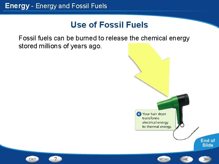 Energy - Energy and Fossil Fuels Use of Fossil Fuels Fossil fuels can be