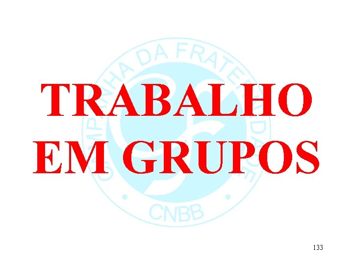 TRABALHO EM GRUPOS 133 