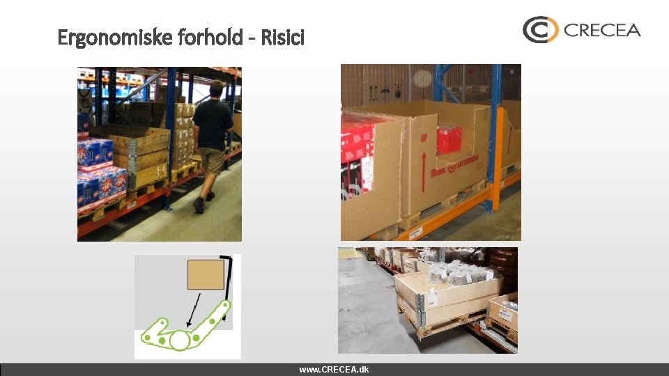 Ergonomiske forhold - Risici www. CRECEA. dk 